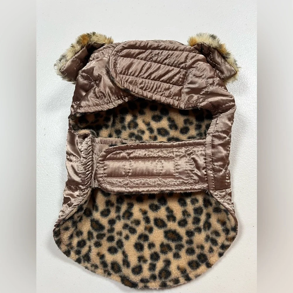 Top Paw Leopard Print Dog Coat